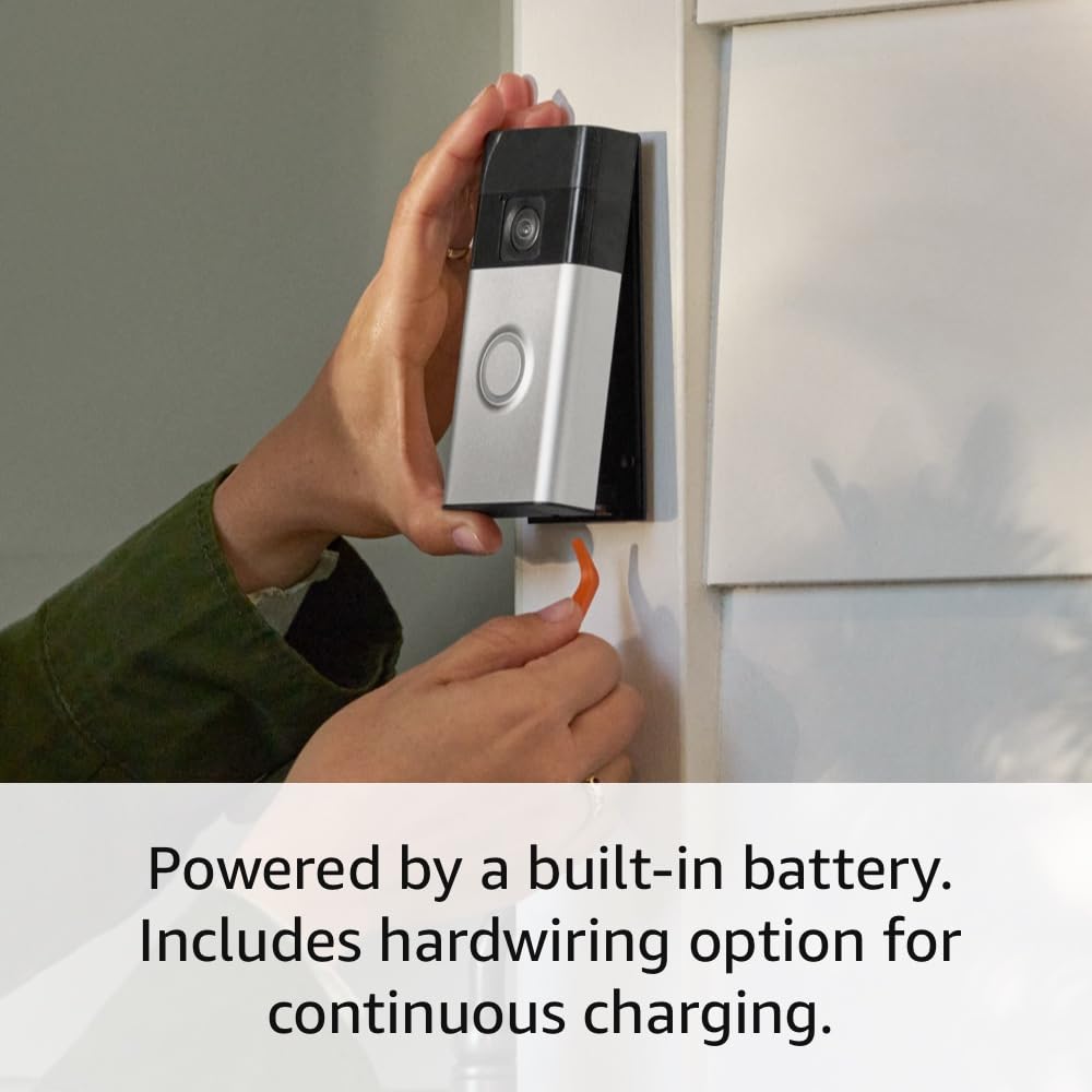 Battery Doorbell | Home or Business Security with Head-To-Toe Video, Live View with Two-Way Talk, and Motion Detection & Alerts (Newest Model), Venetian Bronze